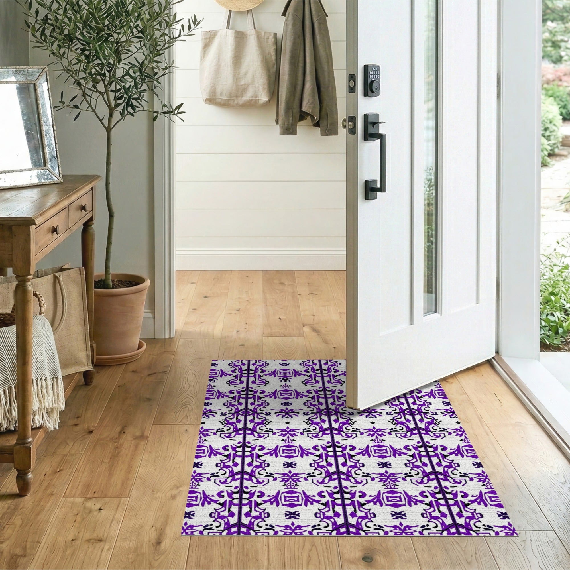 Purple Crown Floral Persian Area Rug