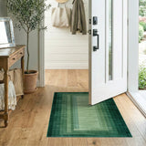 Green Ombre Nested Frames Area Rug