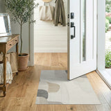 Layered Neutral Abstract Area Rug