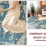 Elegant Floral Ogee Composition(Blue)