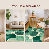 Artistic Geometric Fluid Lines(Green)