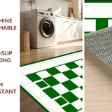 Elegant Fluffy Checker Design(Green)