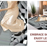 Bold Graphic Monochrome Design Element(Black)