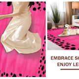 Playful Fluffy Leopard Texture(Pink)