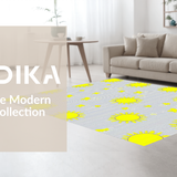 Ultra Soft Area Rug, Non Slip, Stain Resistant, Washable Area Rugs for Living Room, Bedroom, Cute Childlike Sunshine Illustration(Yellow)