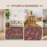 Elegant Distressed Trellis Aesthetic(Red)
