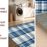 Classic Earth Toned Checker Design(Blue)