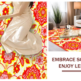 Luxurious Botanical Print for Entryways(Red)