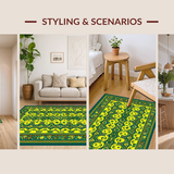 Modern Abstract Symmetrical Motif(Green)