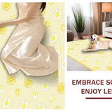 Ultra Soft Area Rug, Non Slip, Stain Resistant, Washable Area Rugs for Living Room, Bedroom, Whimsical Garden Inspired Decor(Beige)
