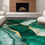 Chic Low Pile Textured Marble Theme(Green)