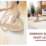 Ultra Soft Area Rug, Non Slip, Stain Resistant, Washable Area Rugs for Living Room, Bedroom, Elegant Gradient Ombre Aesthetic(Gold)
