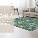 Vibrant Geometric Composition(Blue)