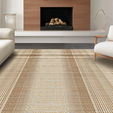 Ultra Soft Area Rug, Non Slip, Stain Resistant, Washable Area Rugs for Living Room, Bedroom, Luxe Soft Textured Ambiance(Beige)