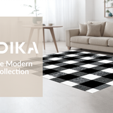 Bold Graphic Monochrome Checkered Look(Black)