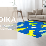 Lively Dino Print Decor(Blue)