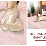 Ultra Soft Area Rug, Non Slip, Stain Resistant, Washable Area Rugs for Living Room, Bedroom, Sophisticated Soft Modern Flair(Pink)