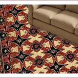 Ultra Soft Area Rug, Non Slip, Stain Resistant, Washable Area Rugs for Living Room, Bedroom, Western Star Vintage Runner(Beige)