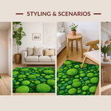 Charming Botanical Patterned Accent(Green)