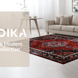 Elegant Black Distressed Design(Red)