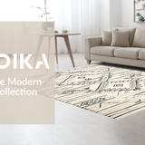Ultra Soft Area Rug, Non Slip, Stain Resistant, Washable Area Rugs for Living Room, Bedroom, Rustic Neutral Abstract Design(Beige)