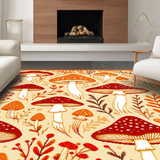 Funky Playful Nature Motif(Beige)