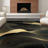 Elegant Gold and Black Geometric(Black)