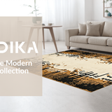 Ultra Soft Area Rug, Non Slip, Stain Resistant, Washable Area Rugs for Living Room, Bedroom, Minimalist Abstract Animal Design(Beige)