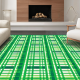 Lively Geometric Green Tiled Artistry(Green)