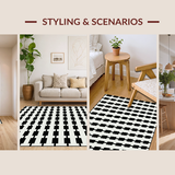 Sophisticated Fluffy Shag Design(Black)