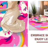 Lively Multicolor Swirl Motif(Pink)