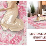 Chic Pastel Distressed Motif(Pink)