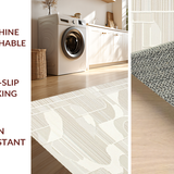 Dynamic Cream Abstract Wave Composition(Beige)