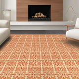 Elegant Vibrant Geometric Motif(Beige)