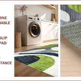 Ultra Soft Area Rug, Non Slip, Stain Resistant, Washable Area Rugs for Living Room, Bedroom, Non-Slip Low Pile Rug for Minimalist Decor(Gray)