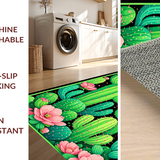 Trendy Rustic Cactus Motif(Green)