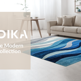 Contemporary Blue Toned Abstract(Blue)