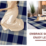 Classic Cozy Tartan Ensemble(Blue)