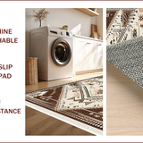 Ultra Soft Area Rug, Non Slip, Stain Resistant, Washable Area Rugs for Living Room, Bedroom, Boho Ivory Brown Living Room Shag Rug(Beige)