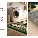 Ultra Soft Area Rug, Non Slip, Stain Resistant, Washable Area Rugs for Living Room, Bedroom, Earthy Bear-Themed Cozy Ambiance(Brown)