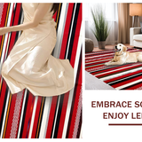 Artisanal Colorful Striped Aesthetic(Red)