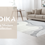 Ultra Soft Area Rug, Non Slip, Stain Resistant, Washable Area Rugs for Living Room, Bedroom, Sleek Minimalist Plush Cloud Effect(Gray)