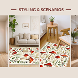 Elegant Watercolor Botanical Motif(White)