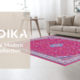 Chic White and Fuchsia Trellis Style(Red)