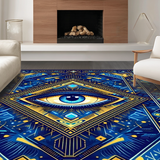 Modern Vibrant Evil Eye Design(Blue)