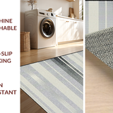Ultra Soft Area Rug, Non Slip, Stain Resistant, Washable Area Rugs for Living Room, Bedroom, Timeless Elegant Warmth Accents(Gray)