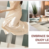 Ultra Soft Area Rug, Non Slip, Stain Resistant, Washable Area Rugs for Living Room, Bedroom, modern patchwork cotton washable(Beige)