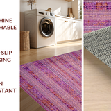 Ultra Soft Area Rug, Non Slip, Stain Resistant, Washable Area Rugs for Living Room, Bedroom, Aesthetic Bow Shaped Carpet Coquette Room Decor Uno Reverse Rug(Purple)