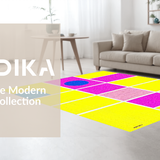 Ultra Soft Area Rug, Non Slip, Stain Resistant, Washable Area Rugs for Living Room, Bedroom, Artful Kid-Friendly Decorative Experience(Yellow)