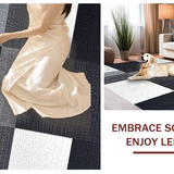 Contemporary Plush Geometric Style(Black)